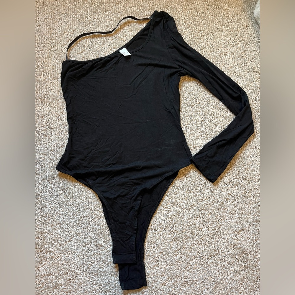 One shoulder body suit